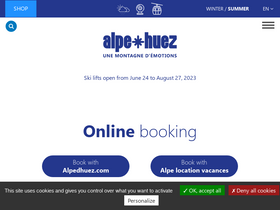 'alpedhuez.com' screenshot