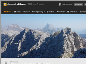 'alpenvereinaktiv.com' screenshot