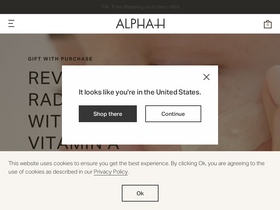 'alpha-h.com' screenshot