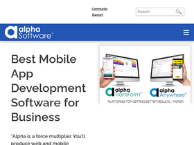 'alphasoftware.com' screenshot