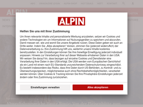 'alpin.de' screenshot