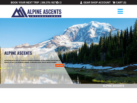 'alpineascents.com' screenshot
