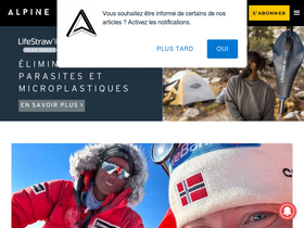 'alpinemag.fr' screenshot