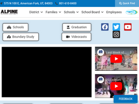 'alpineschools.org' screenshot
