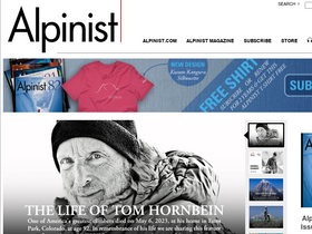 'alpinist.com' screenshot