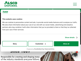 'alsco.com' screenshot