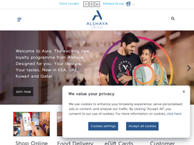 'alshaya.com' screenshot