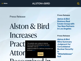 'alston.com' screenshot