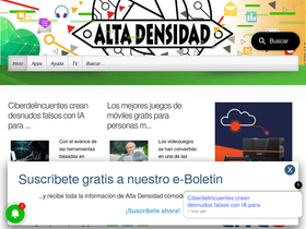 'altadensidad.com' screenshot