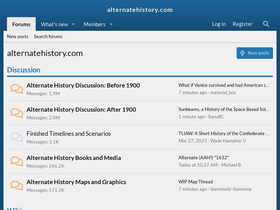 'alternatehistory.com' screenshot