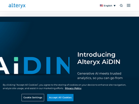 'alteryx.com' screenshot