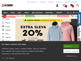 'altisport.cz' screenshot