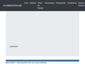 'alumnosonline.com' screenshot