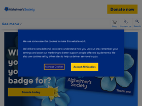 'alzheimers.org.uk' screenshot