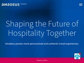 'amadeus-hospitality.com' screenshot