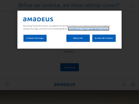'amadeus.com' screenshot