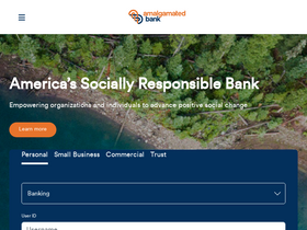 'amalgamatedbank.com' screenshot