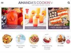'amandascookin.com' screenshot