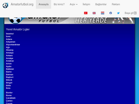 'amatorfutbol.org' screenshot