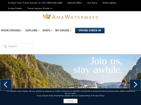 'amawaterways.com' screenshot