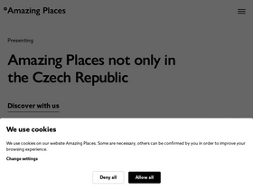 'amazingplaces.cz' screenshot