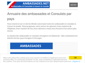 'ambassades.net' screenshot