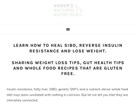 'ambersnaturalnutrition.com' screenshot