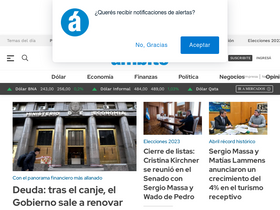 'ambito.com' screenshot