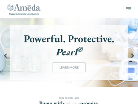 'ameda.com' screenshot