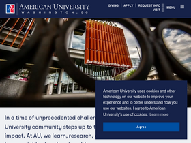 'american.edu' screenshot