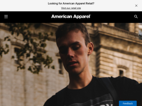 'americanapparel.com' screenshot