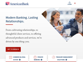 'americanbank.com' screenshot