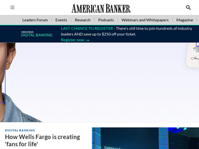 'americanbanker.com' screenshot