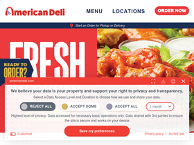 'americandeli.com' screenshot