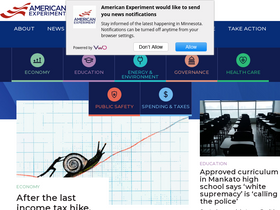 'americanexperiment.org' screenshot