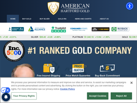 'americanhartfordgold.com' screenshot