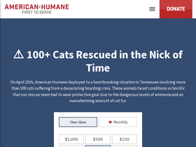 'americanhumane.org' screenshot
