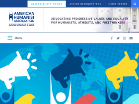 'americanhumanist.org' screenshot