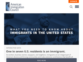'americanimmigrationcouncil.org' screenshot