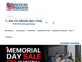 'americanmattress.com' screenshot