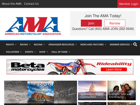 'americanmotorcyclist.com' screenshot