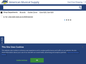 'americanmusical.com' screenshot