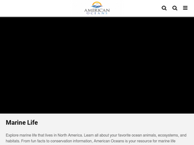 'americanoceans.org' screenshot