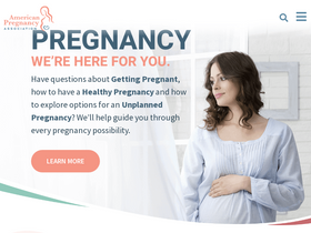 'americanpregnancy.org' screenshot