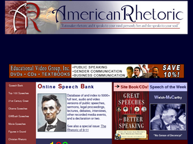 'americanrhetoric.com' screenshot