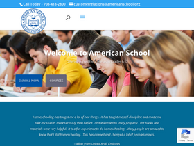 'americanschoolofcorr.com' screenshot