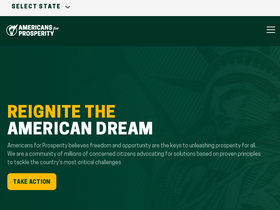 'americansforprosperity.org' screenshot