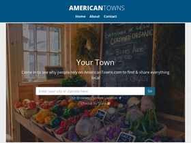 'americantowns.com' screenshot