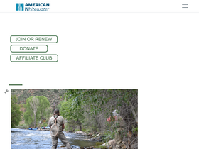 'americanwhitewater.org' screenshot