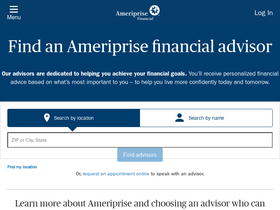 'ameripriseadvisors.com' screenshot